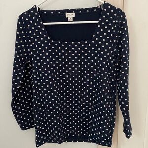 J. Crew Polka Dot Shirt Sz. S